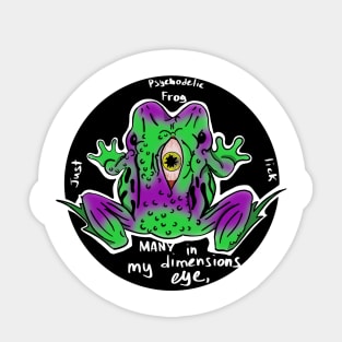 Psychedelic frog Sticker